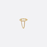 BAGUE D'OREILLE DORÉE - CHAINE