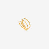 BAGUE PLAQUÉE OR - TESS