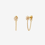 Boucles d'oreilles chaine dorées - BELLA