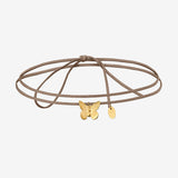 Collier cordon doré petit modèle - BUTTERFLY