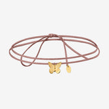 Collier cordon doré petit modèle - BUTTERFLY