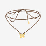 Collier cordon doré petit modèle - BUTTERFLY