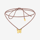 Collier cordon doré petit modèle - BUTTERFLY
