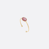GOLD RHODOCHROSITE RING - OVAL CAB