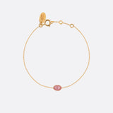 GOLD RHODOCHROSITE BRACELET - OVAL CAB