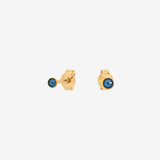 Electric blue gold earrings - CANCUN