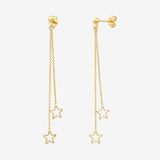 Small gold earrings - CASSIOPEE