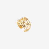 Bague plaquée or - DRIB DELUXE