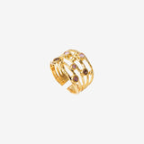 GOLD RING - DRIB DELUXE ROSE OPAL