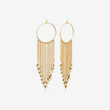 Boucles d'oreilles dorées grand modèle - FOLK