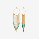 Boucles d'oreilles dorées grand modèle - FOLK