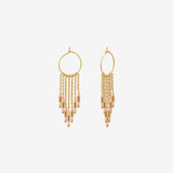 Small gold earrings - FOLK