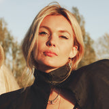 Small gold earrings - FOLK