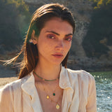 GOLD WHITE MOTHER-OF-PEARL NECKLACE - JERI