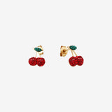 CHERRY GOLD EARRINGS - KUCHI