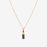 COLLIER DORÉ LIPSTICK - KUCHI
