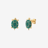 Boucles d'oreilles dorées Tortue - KUCHI