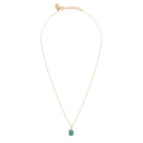 COLLIER TORTUE VERT DORÉ - KUCHI