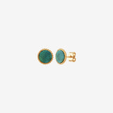 Boucles d'oreilles dorées puces - LADY