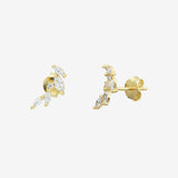 Boucles d'oreilles puces dorées - AMBRE