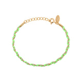 BRACELET VERT POMME DORÉ - TULUM