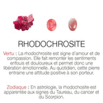 COLLIER RHODOCHROSITE DORÉ - CAB OVALE