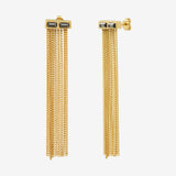 Boucles d'oreilles dorées - VERTU