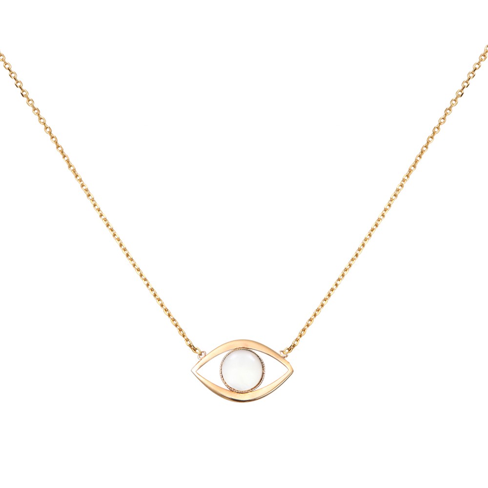 COLLIER PM EROS NACRE BLANCHE