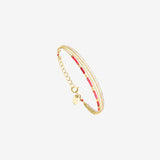 Bracelet 4 rangs doré rose - ALEXANDRA
