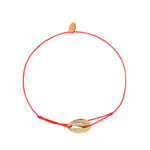 CORDON CAURI STRASS ROUGE TOMATE