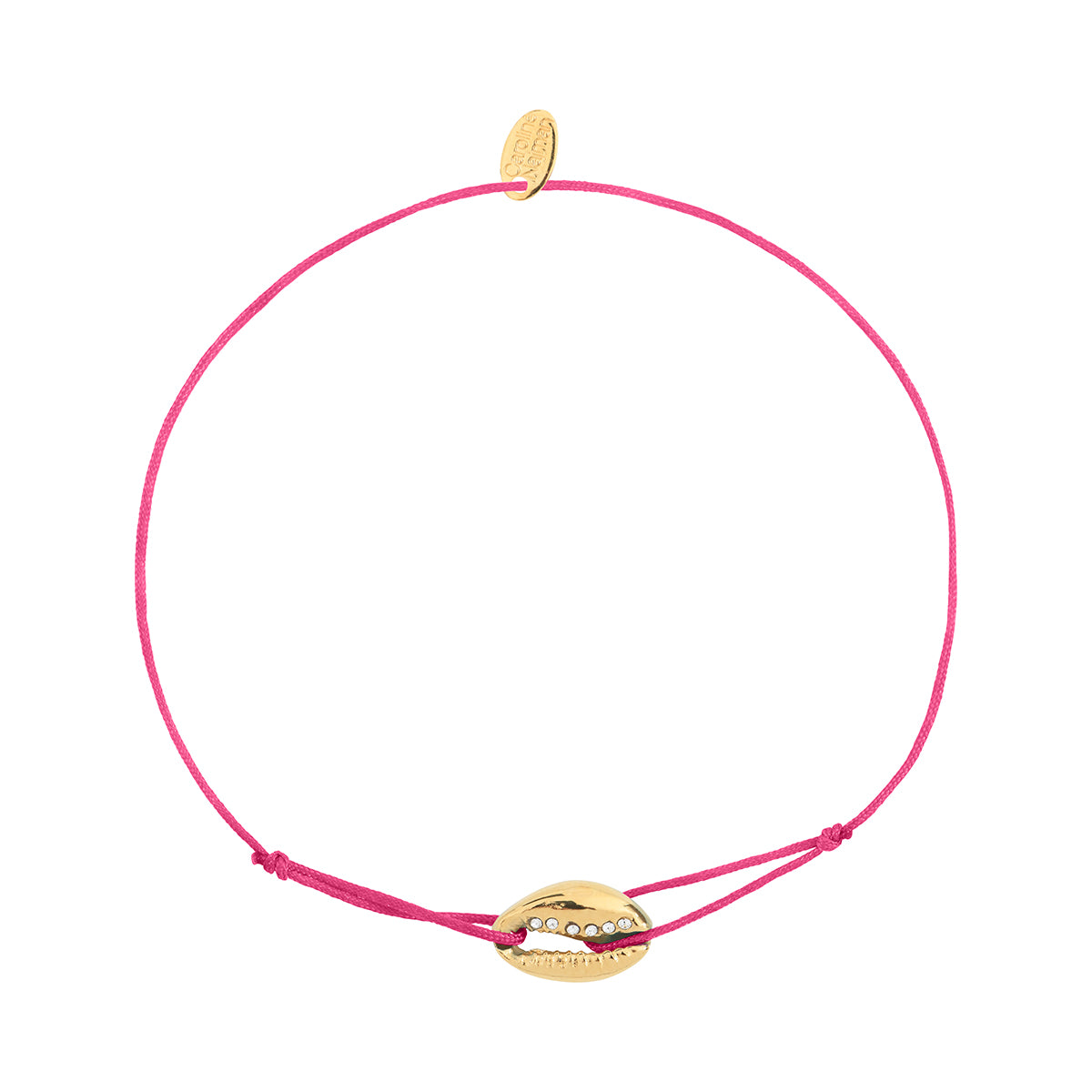 BRACELET CORDON CAURI FUCHSIA