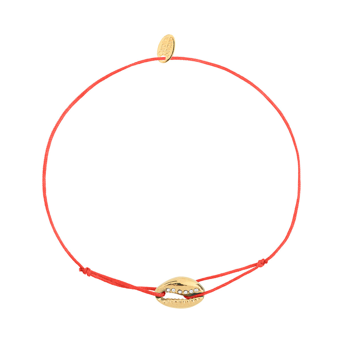 BRACELET CORDON CAURI TOMATE