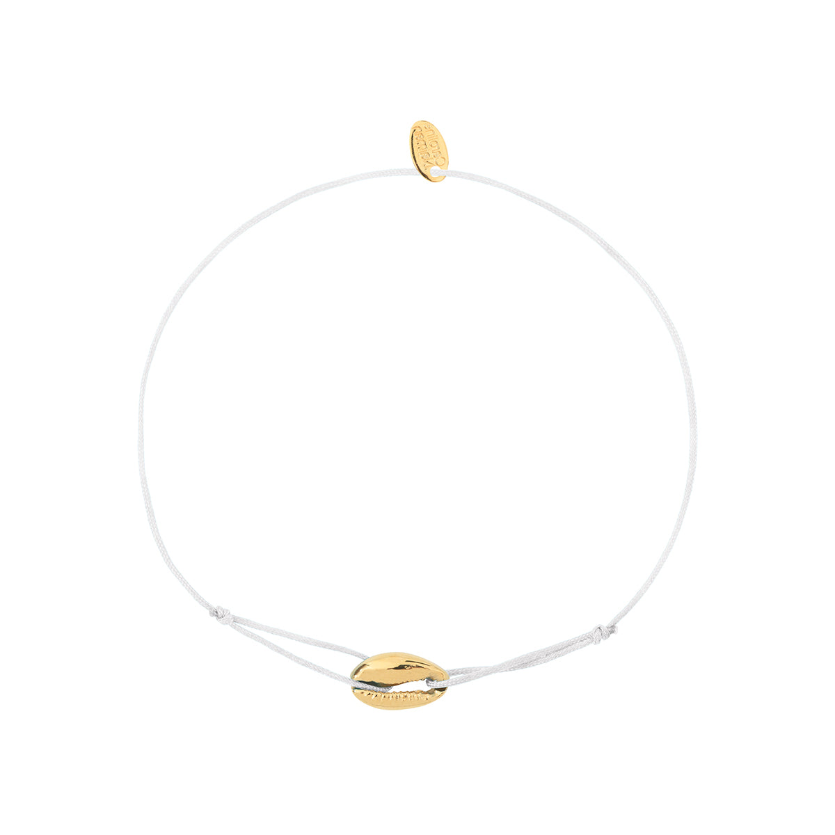 BRACELET CORDON MINI CAURI BLANC
