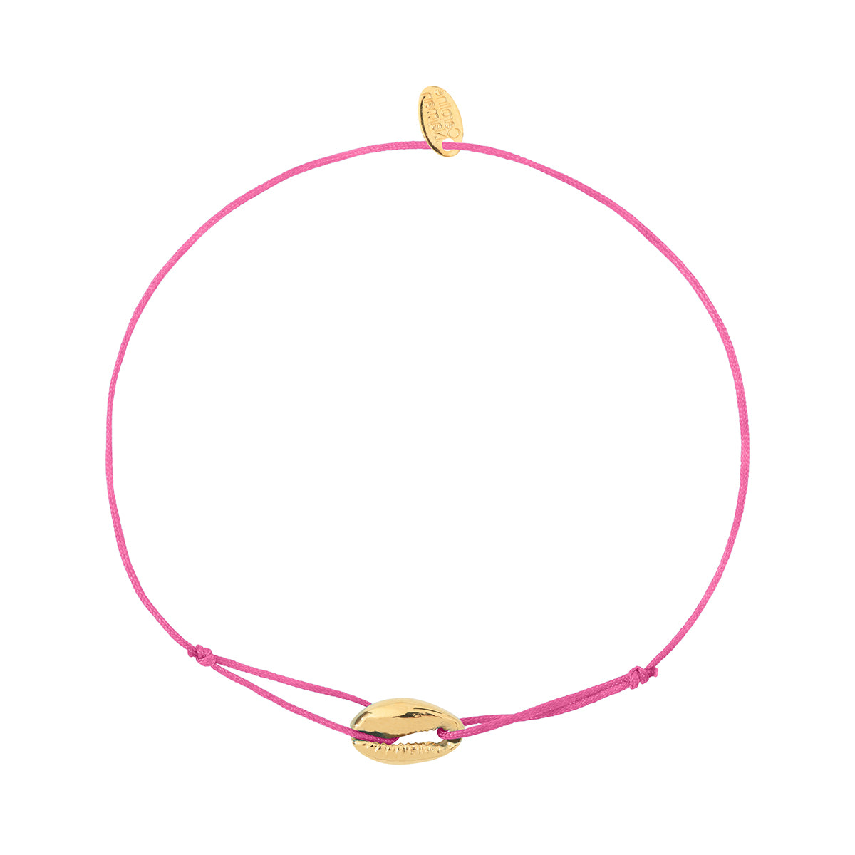 BRACELET CORDON MINI CAURI FUCHSIA
