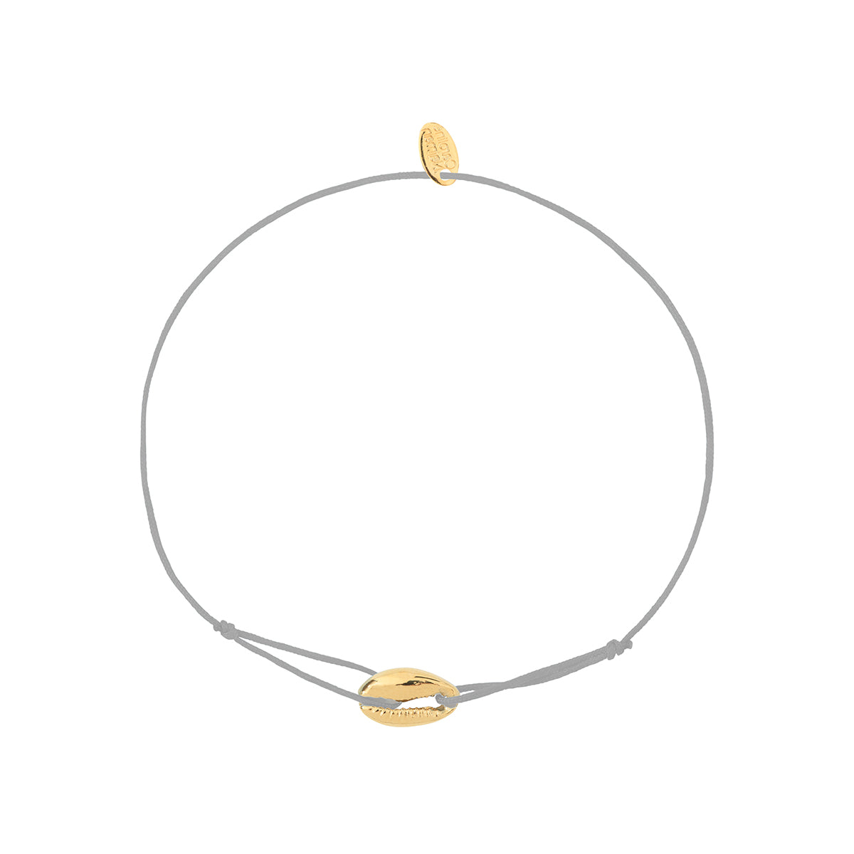 BRACELET CORDON MINI CAURI GRIS