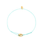 BRACELET CORDON MINI CAURI MINT