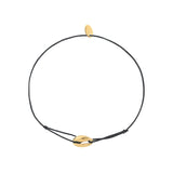 BRACELET CORDON MINI CAURI NOIR