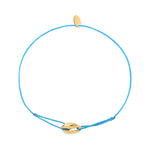 BRACELET CORDON MINI CAURI TURQUOISE