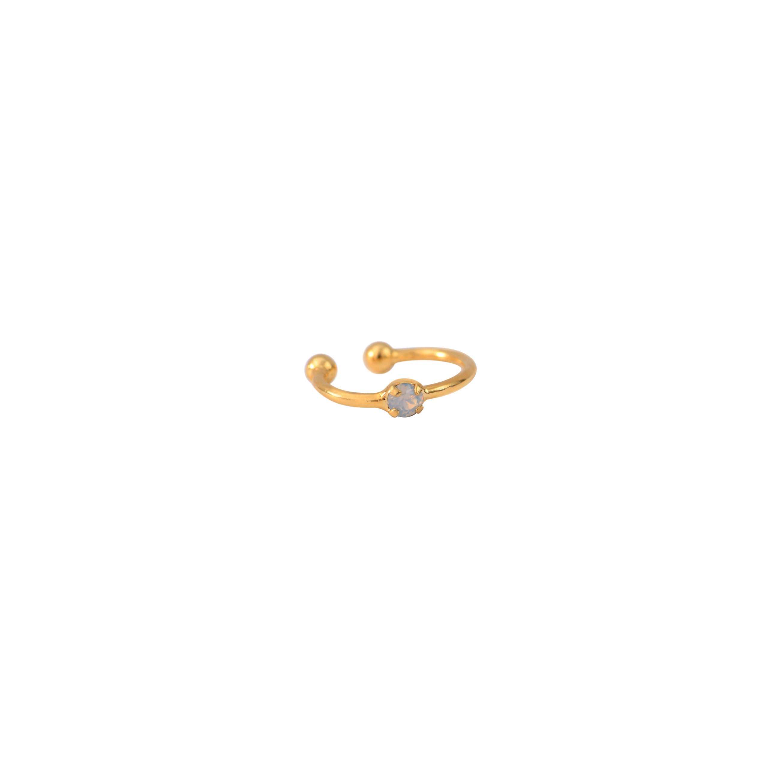 BAGUE D'OREILLE  WHITE OPAL DORÉE - PARIS
