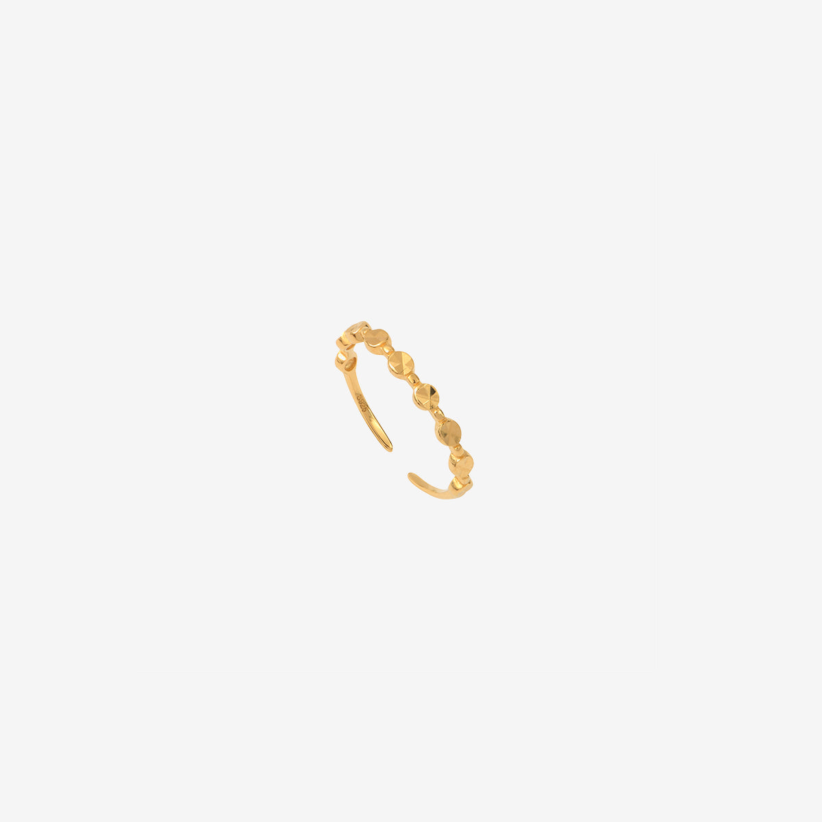 BAGUE PLAQUÉE OR - JADE