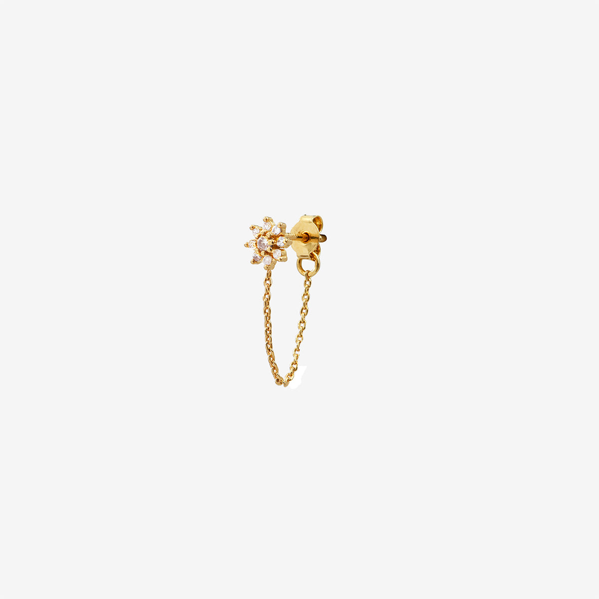 Boucles d'oreilles chaine dorées - BELLA