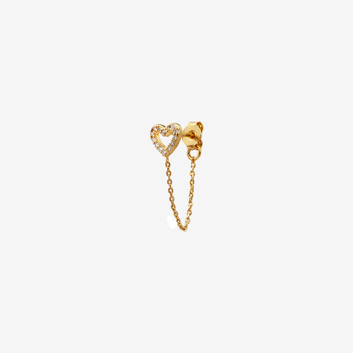Boucles d'oreilles dorées chaine - BELLA