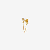 Boucles d'oreilles dorées chaine - BELLA