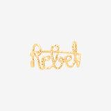 Bague plaqué or Rebel - BLING