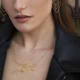 Collier doré love - BLING XXL