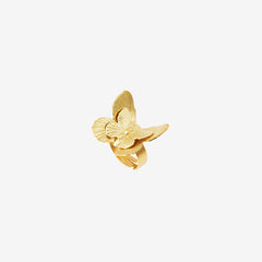 BAGUE PLAQUÉE OR GRAND MODELE - BUTTERFLY