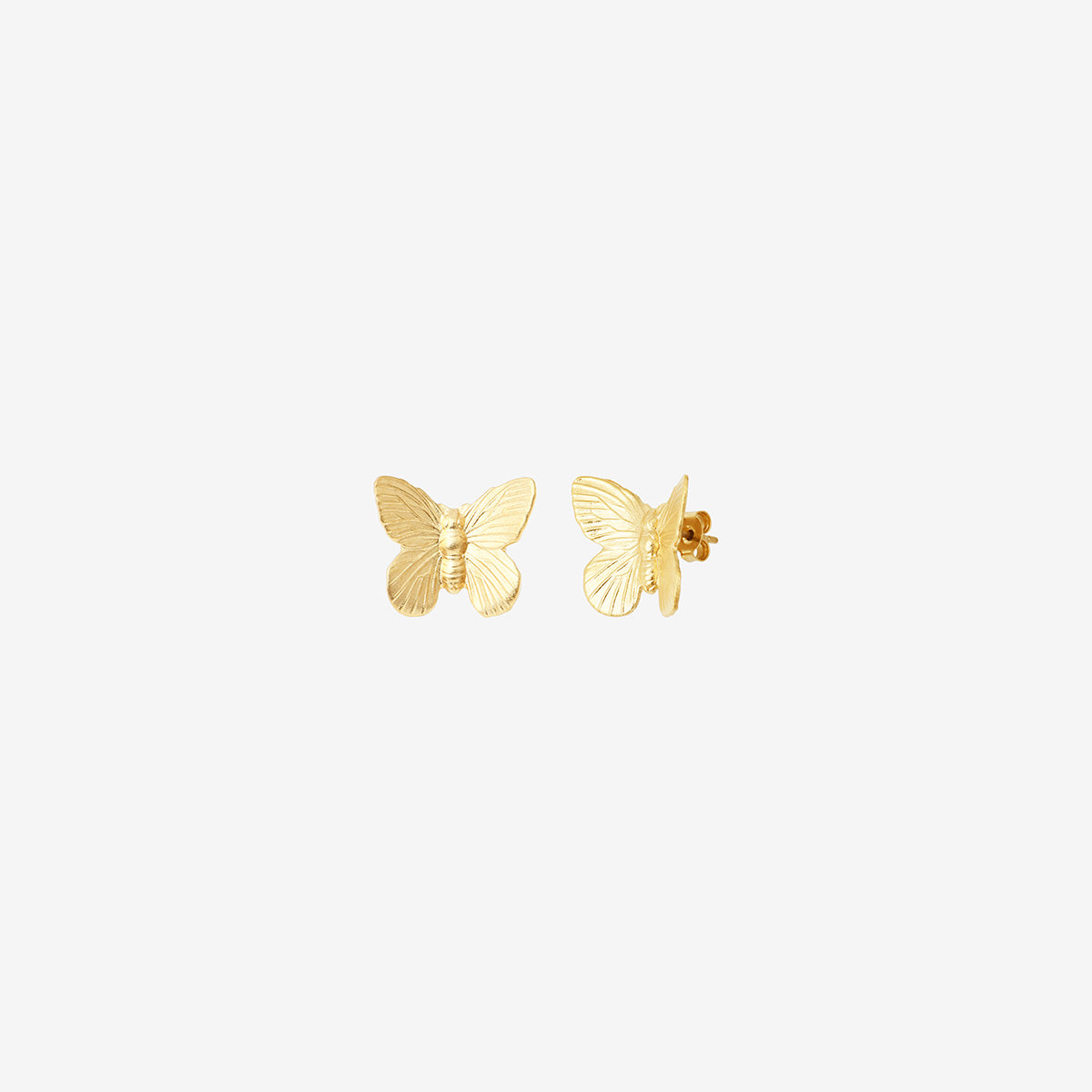 BOUCLES D'OREILLES DORÉES PETIT MODELE - BUTTERFLY