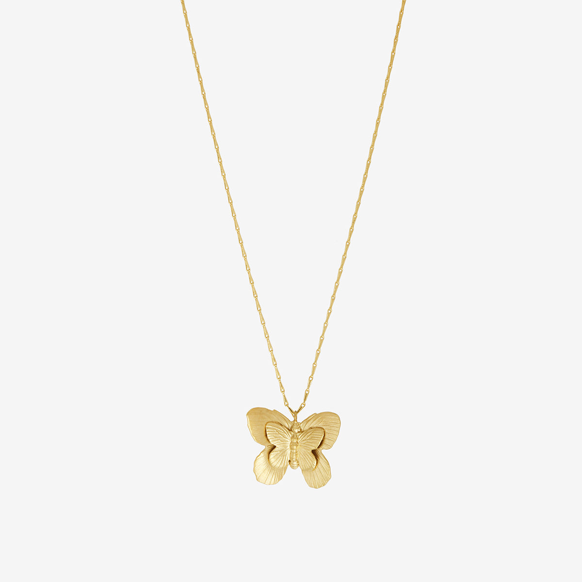 COLLIER DORÉ GRAND MODELE - BUTTERFLY