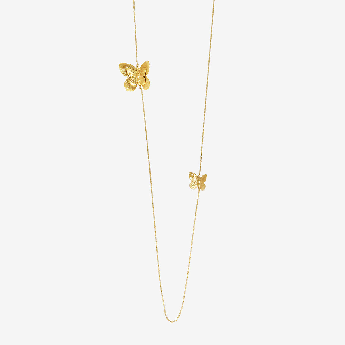 COLLIER SAUTOIR DORÉ - BUTTERFLY