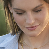 Boucles d'oreilles dorées - BYZANCE